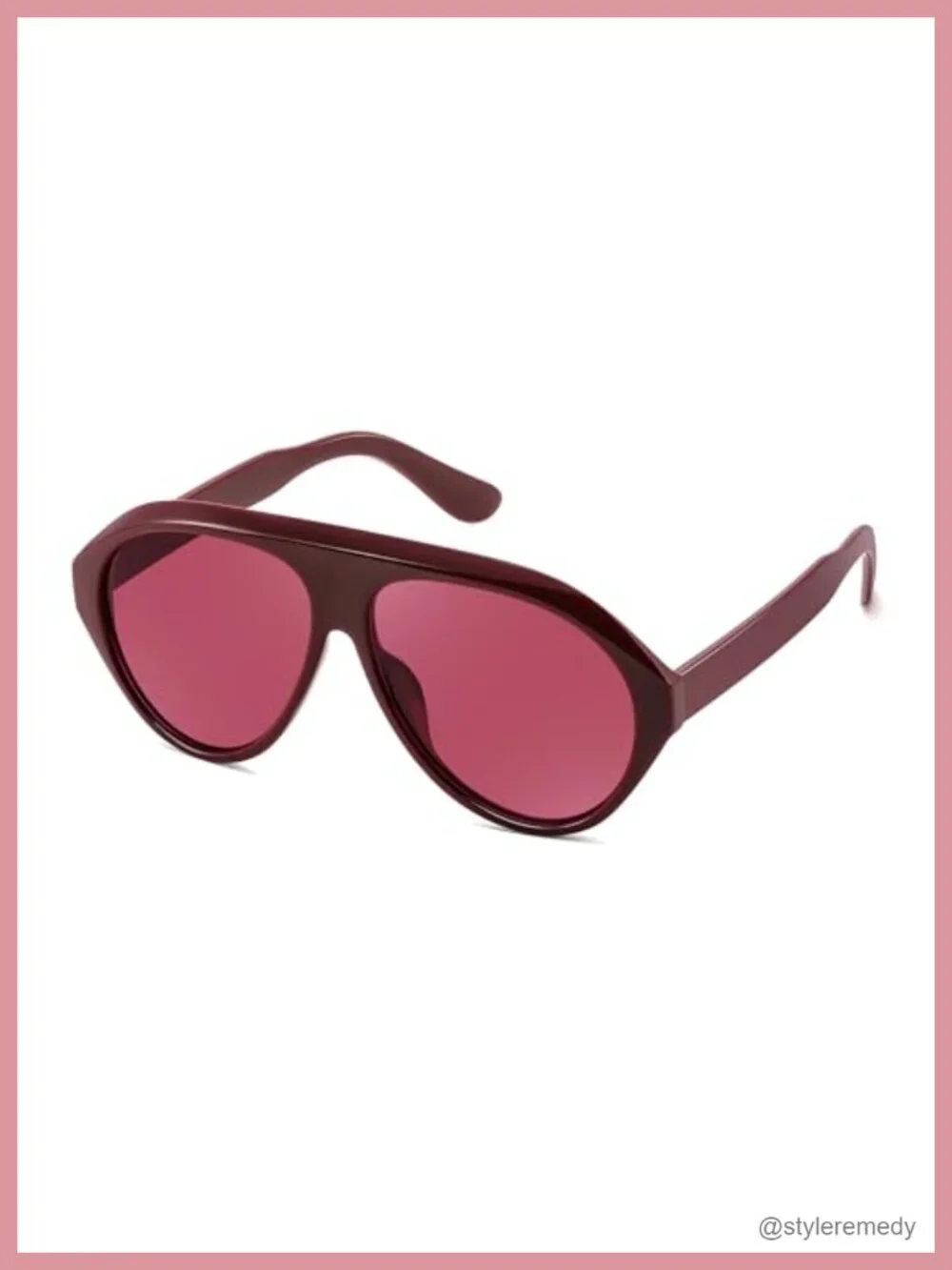 Retro Oversized Aviator Sunglasses with UV400 Protection